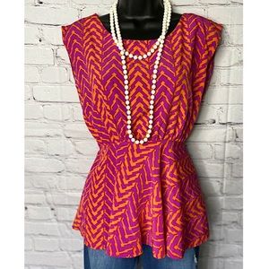 Paper Crane open back blouse